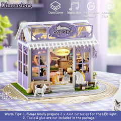 TuKIIE cat shop miniatures furniture set enhances realism and storytelling