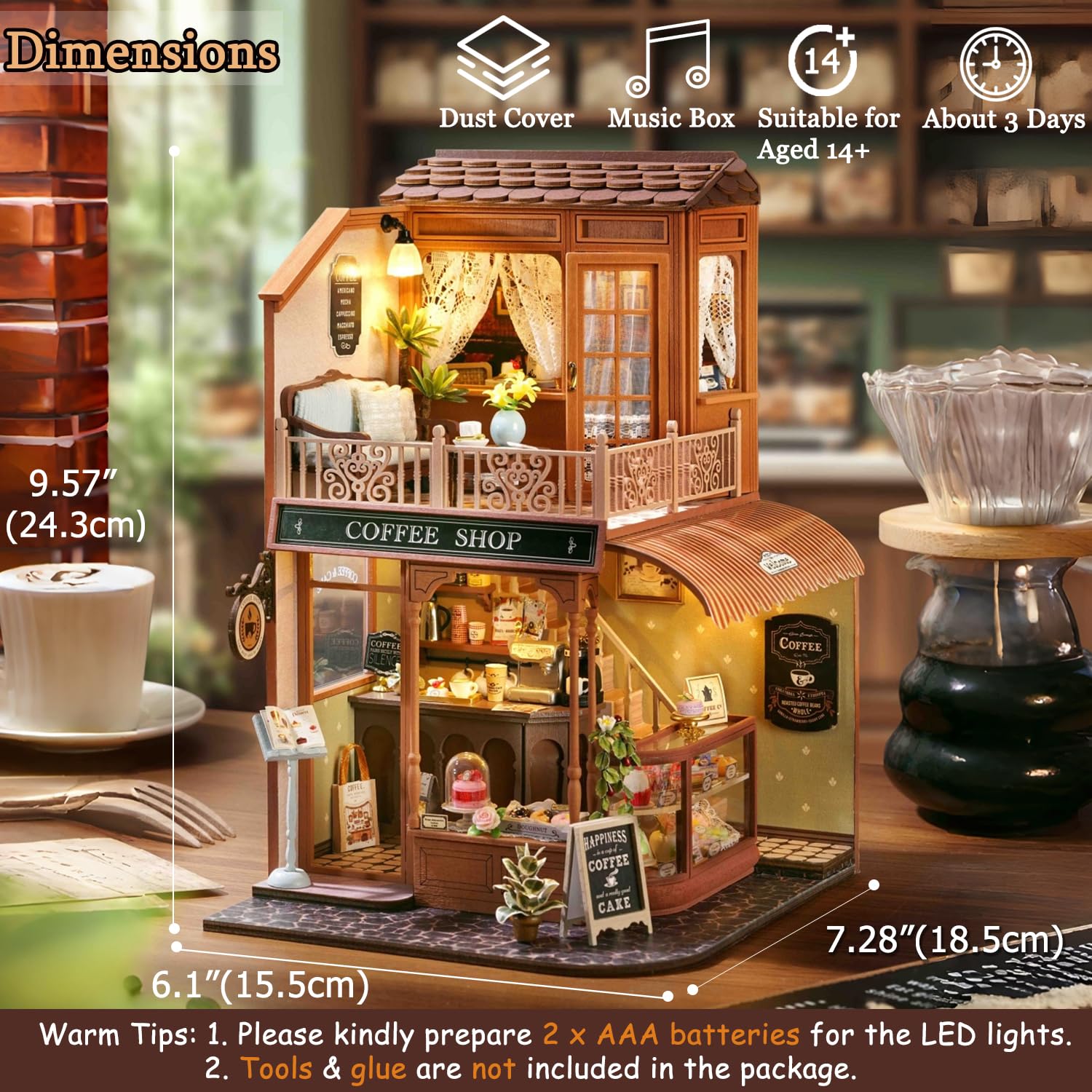 TuKIIE signboard and menu boost authentic cafe vibes.