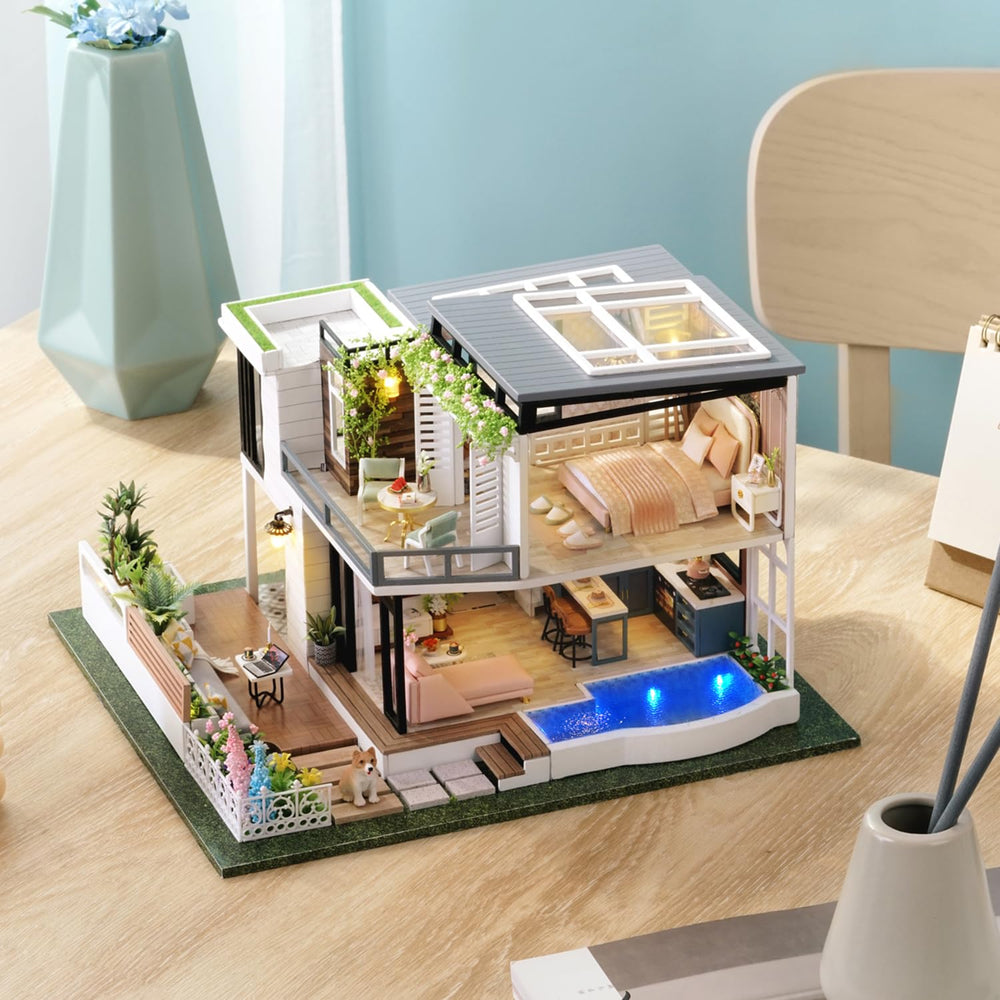 Gift-ready TuKIIE DIY dollhouse kit suitable for sharing