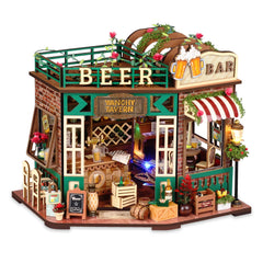 TuKIIE beer bar counter in the miniature kit for lifelike display