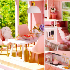 TuKIIE dust-proof cover protects the dollhouse from dirt.