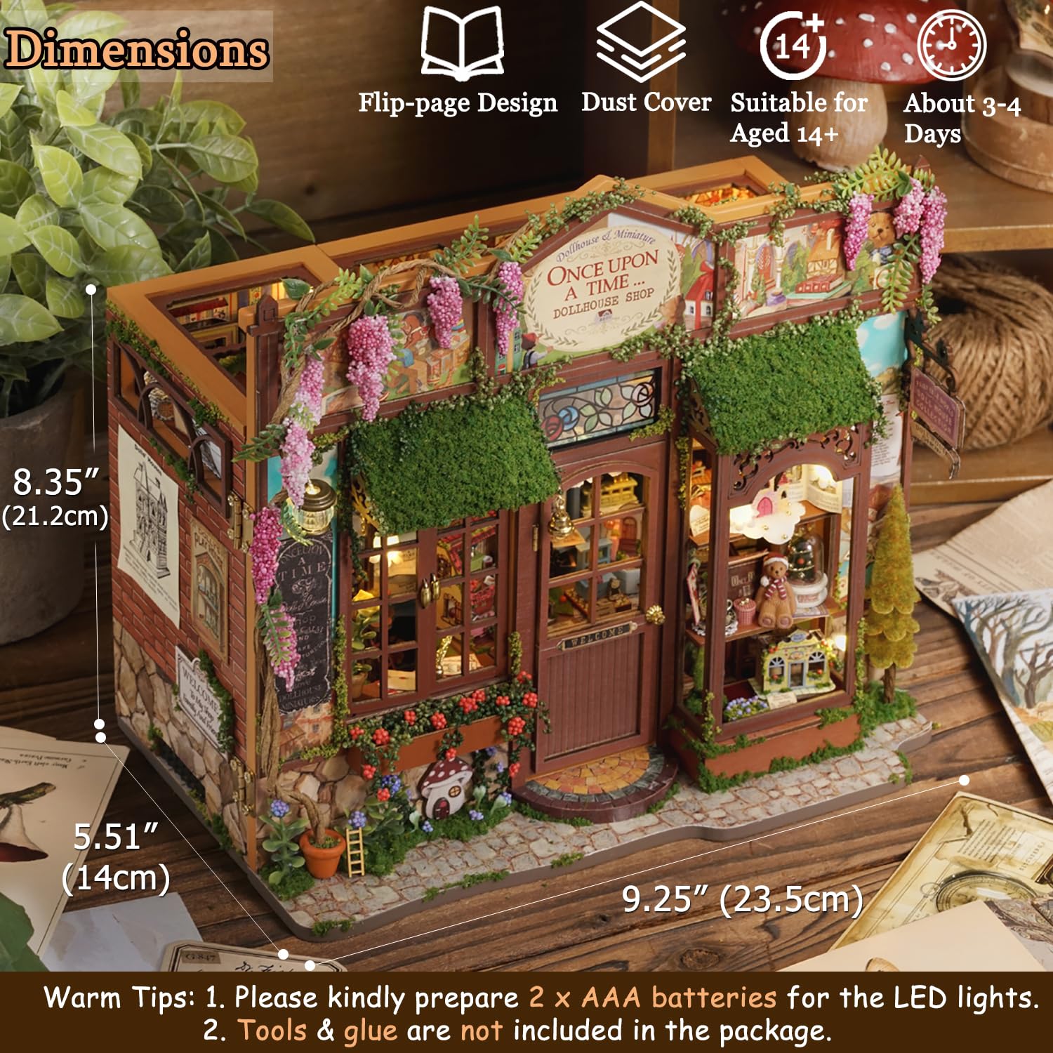 Tukiiie wooden dollhouse pieces offer premium quality and fit
