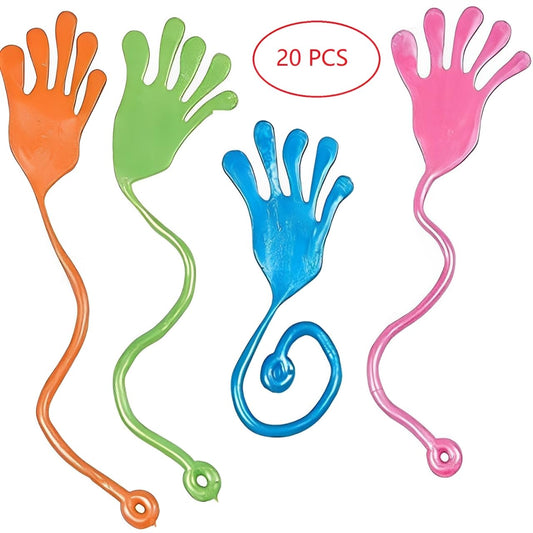 Tuko Sticky Hands stretch action demonstrates playful flexibility for sensory play.