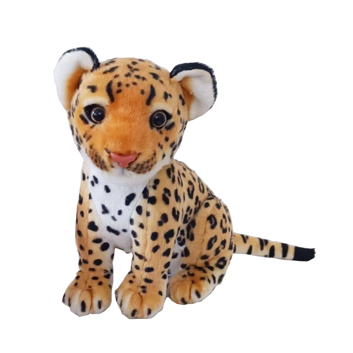 TUKVESZE brown cheetah stuffed animal 8 inch, ideal for cuddles and room decor
