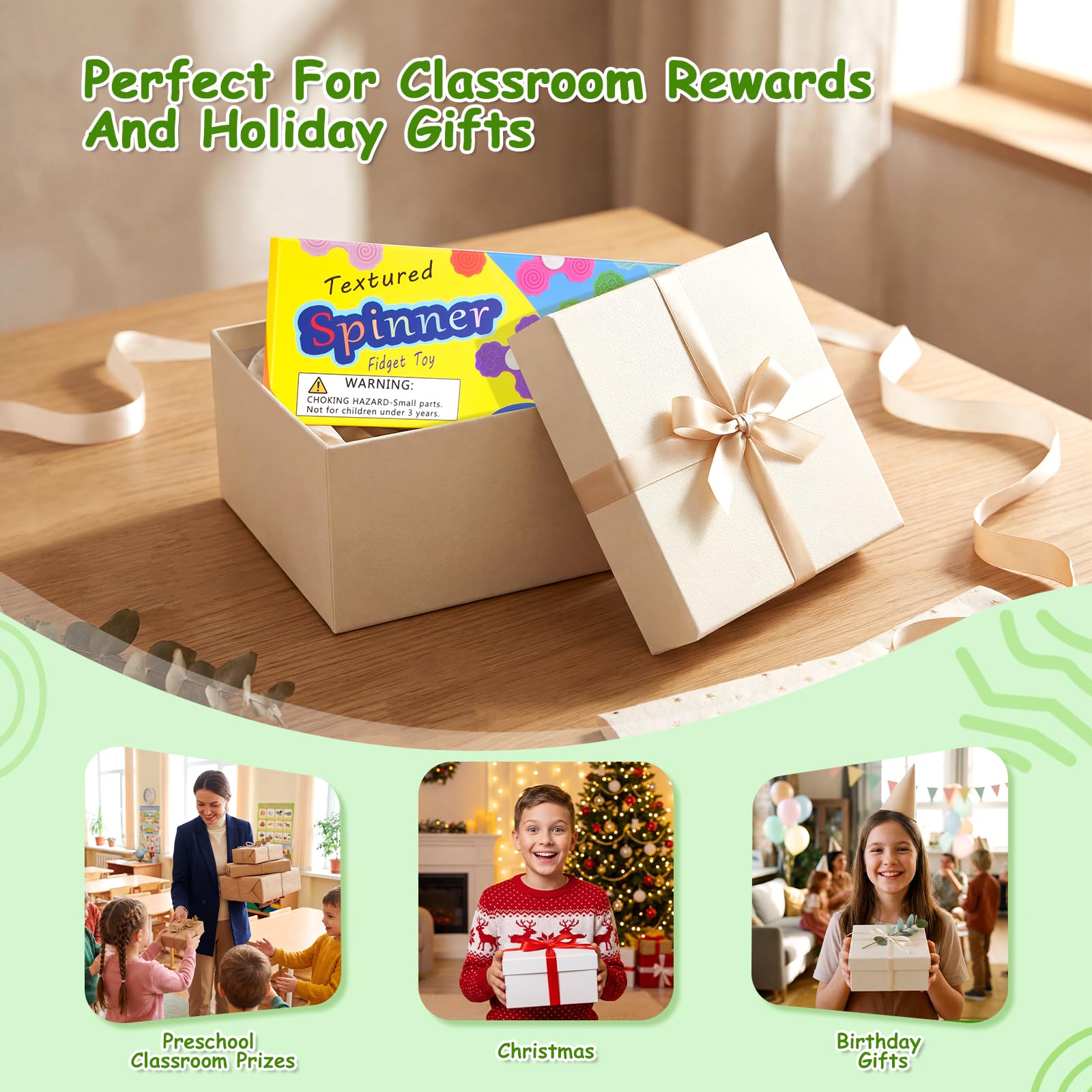 Tulobi classroom rewards set with quiet, portable fidget toys