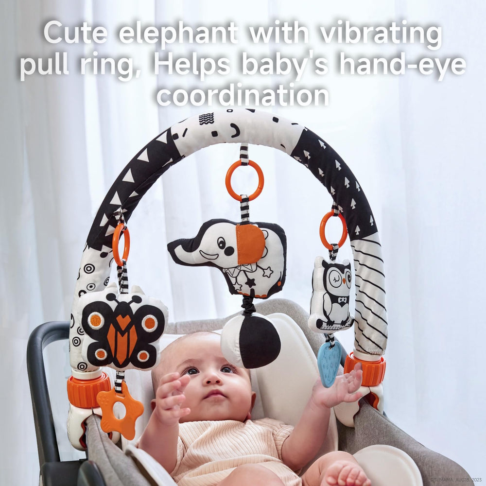 TUMAMA KIDS adjustable clips fit most strollers and car seats for versatile use.