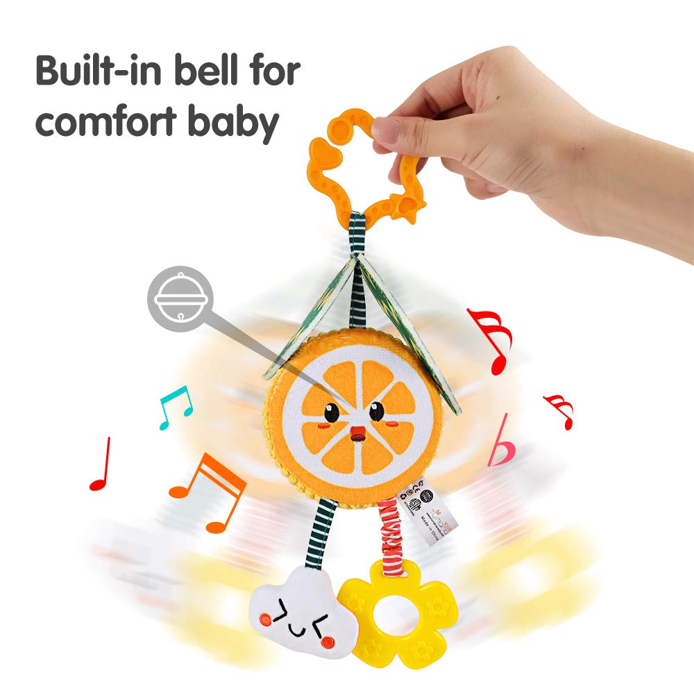 TUMAMA KIDS avocado mirror beads rattle focuses on mirror play and bead exploration.