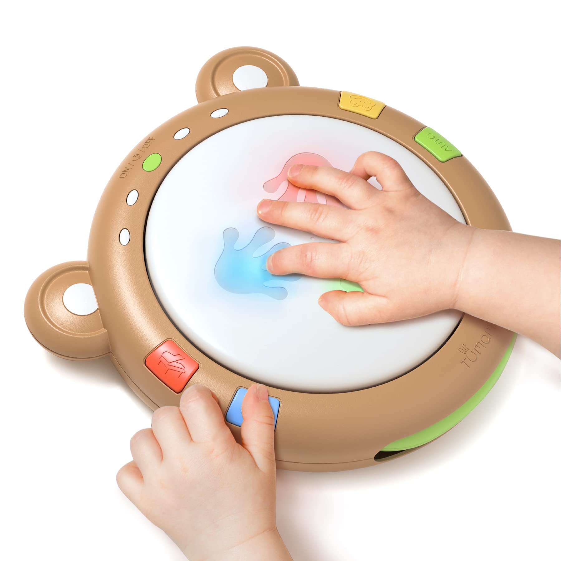TUMAMA KIDS baby drum toy with light and sound for early musical exploration.