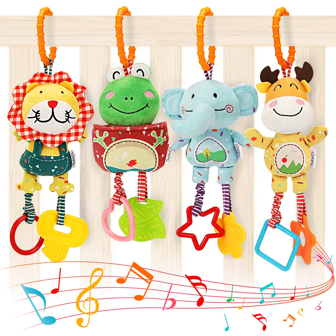 TUMAMA KIDS fawn handbell rattle plush toy to stimulate visual attention