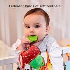 TUMAMA KIDS frog handbell rattle plush toy for easy stroller hanging