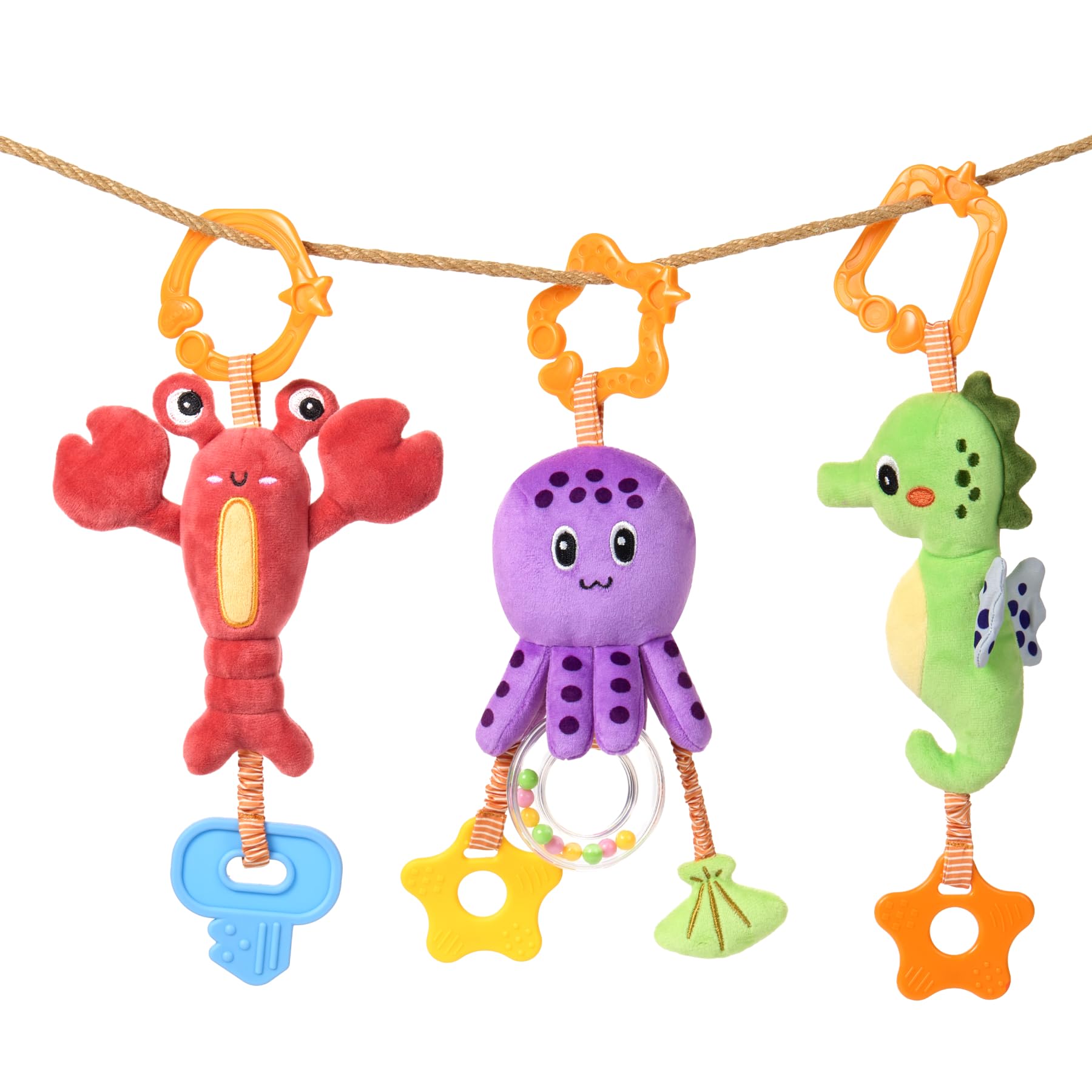 TUMAMA KIDS crib and car seat toy stays within reach for babies.