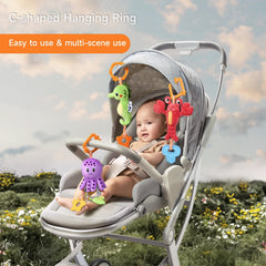 TUMAMA KIDS crinkle-rattle toy adds entertaining sounds for early listening.