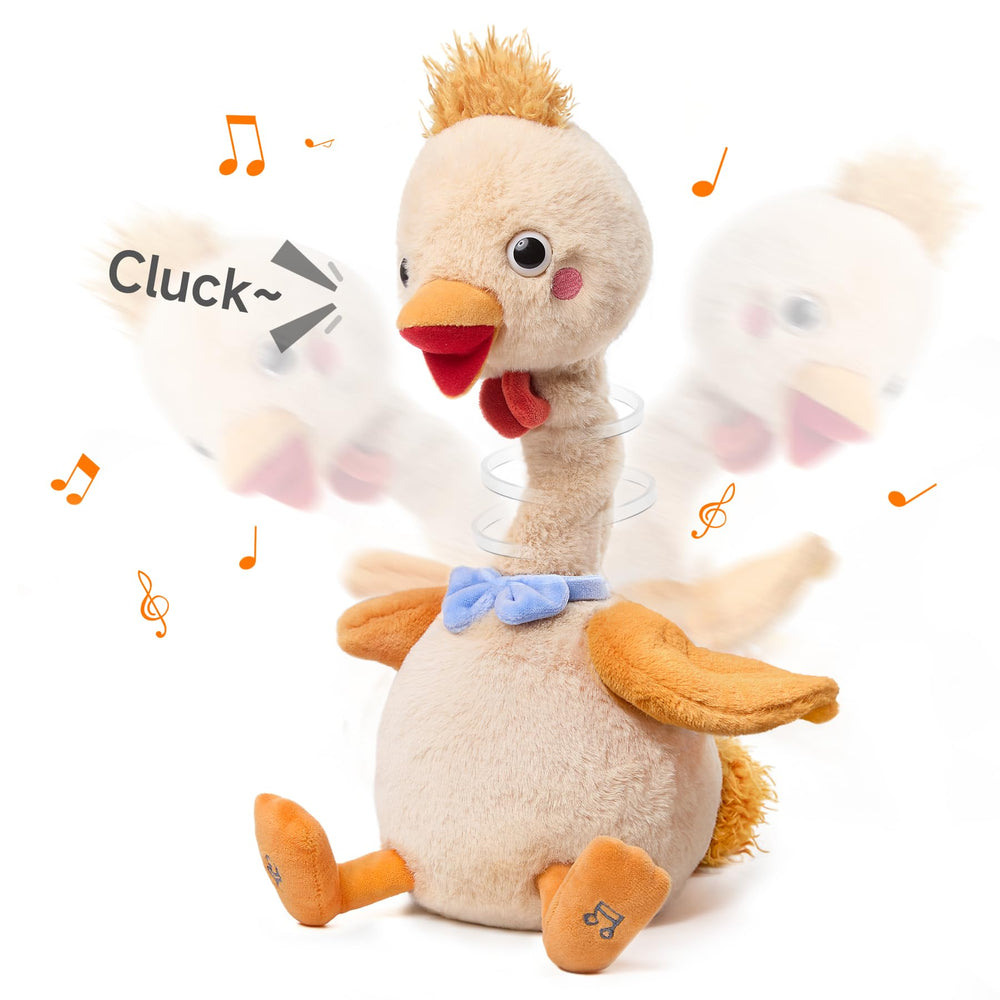 TUMAMA Kids dancing chicken toy safe plush with no detachable parts