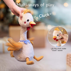 TUMAMA Kids dancing chicken toy soft plush material feels comforting