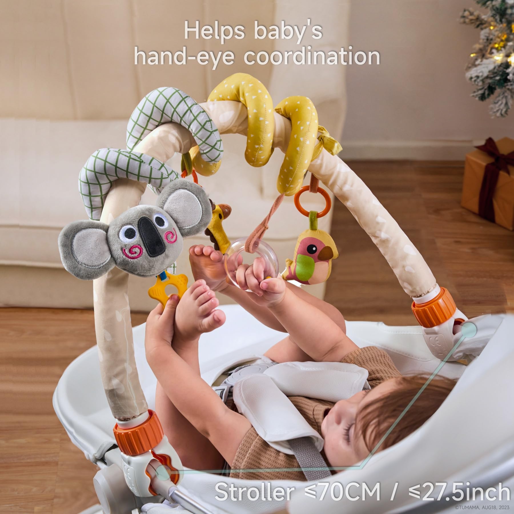 TUMAMA KIDS giraffe rattle adds color and built-in sound