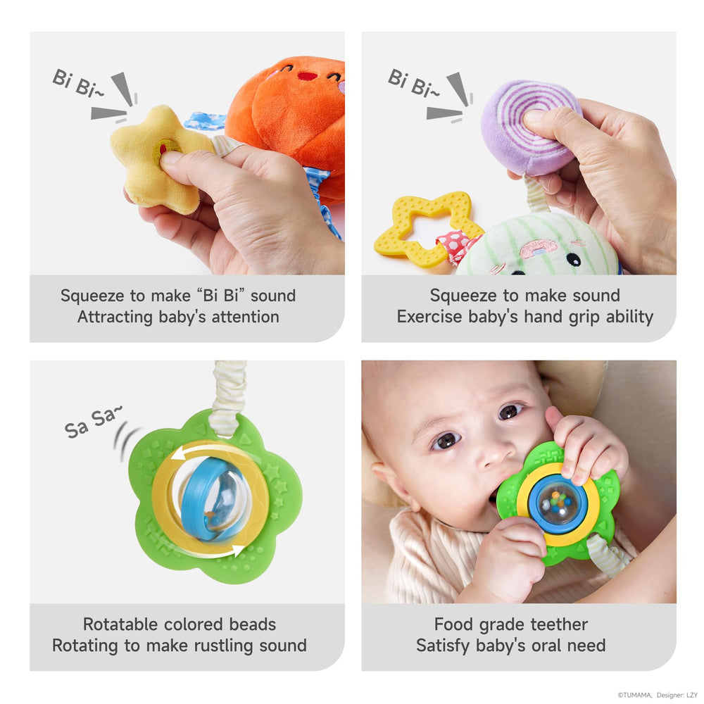 TUMAMA KIDS onion plush hanging teether for mouthing