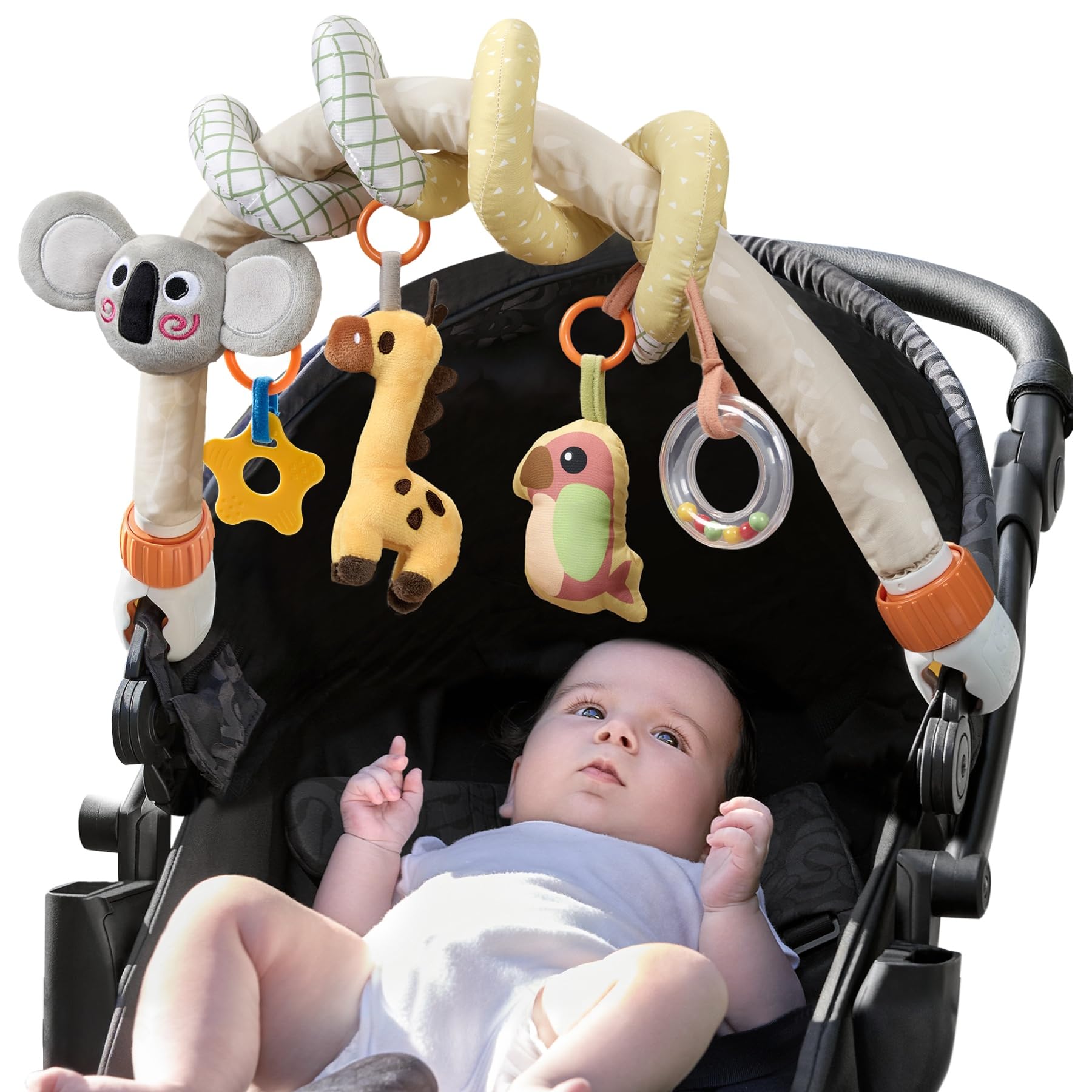 TUMAMA KIDS color-rich hanging toys brighten stroller playtime