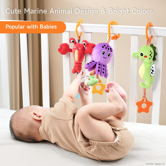 TUMAMA KIDS octopus hanging toy sparks curiosity with bright contrasts.