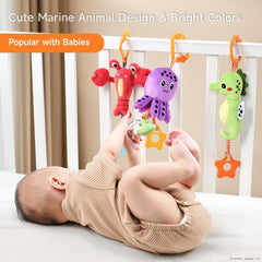 TUMAMA KIDS octopus hanging toy sparks curiosity with bright contrasts.
