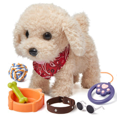 TUMAMA KIDS plush puppy walks for interactive play sessions