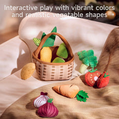 TUMAMA KIDS plush broccoli toy for color recognition and sorting.