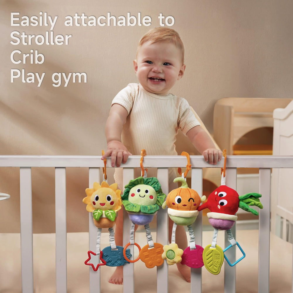 TUMAMA Kids car seat toy with clip for safety and chew
