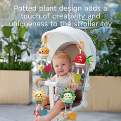 TUMAMA Kids pumpkin toy with teether for on‑the‑go comfort