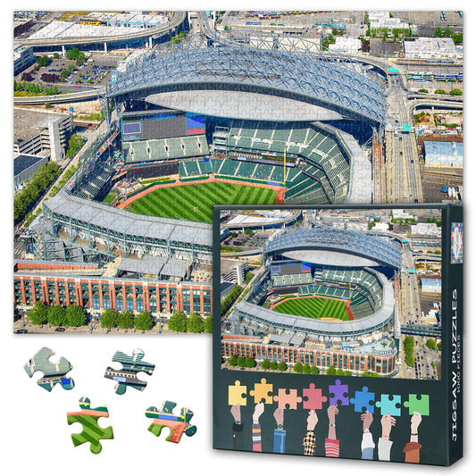 TUMOVO 1000-piece Seattle baseball stadium puzzle art for a relaxing challenge
