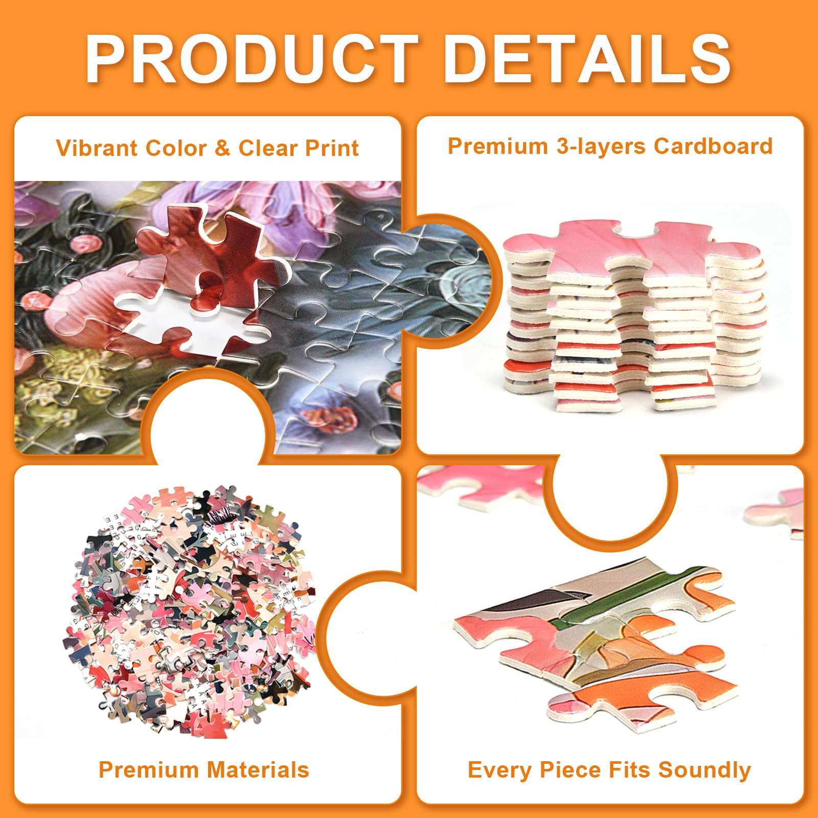 Tumovo Sweet Treats Design 1000-piece puzzle, playful motifs support mindful breaks.
