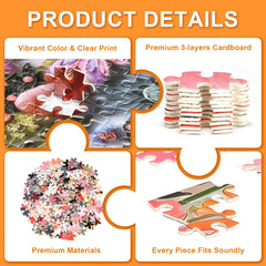 Tumovo Sweet Treats Design 1000-piece puzzle, playful motifs support mindful breaks.