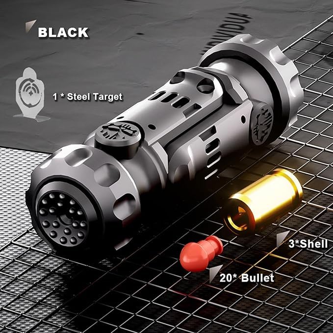 Tungsten Steel Fidget Gun Toy hidden launcher adds playful interaction on the go.