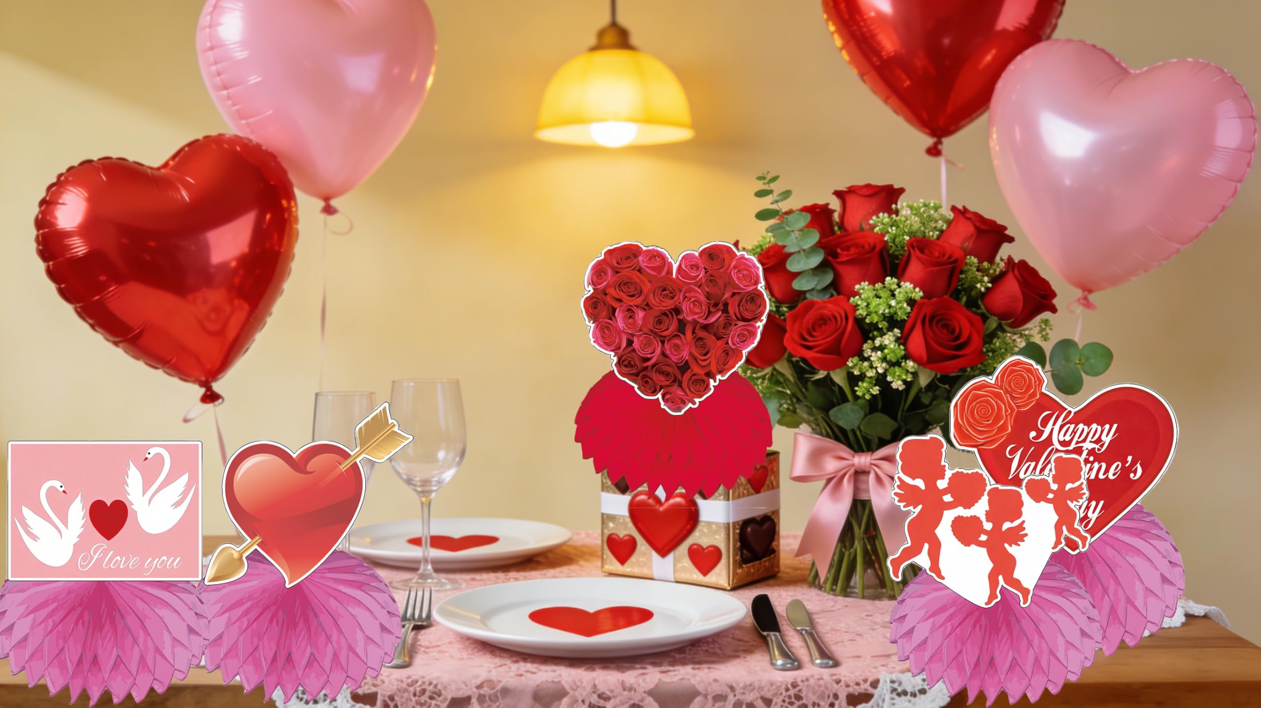 TUOCYERD 9-piece honeycomb centerpiece set for versatile events