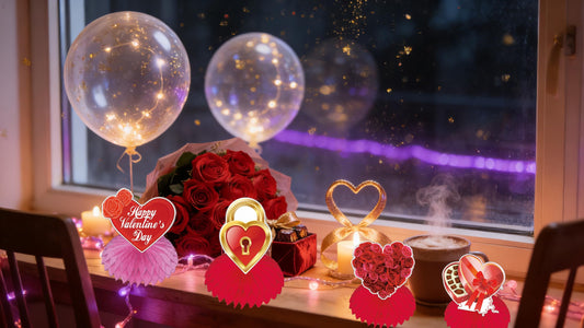 TUOCYERD honeycomb rose 3D centerpiece for elegant wedding table