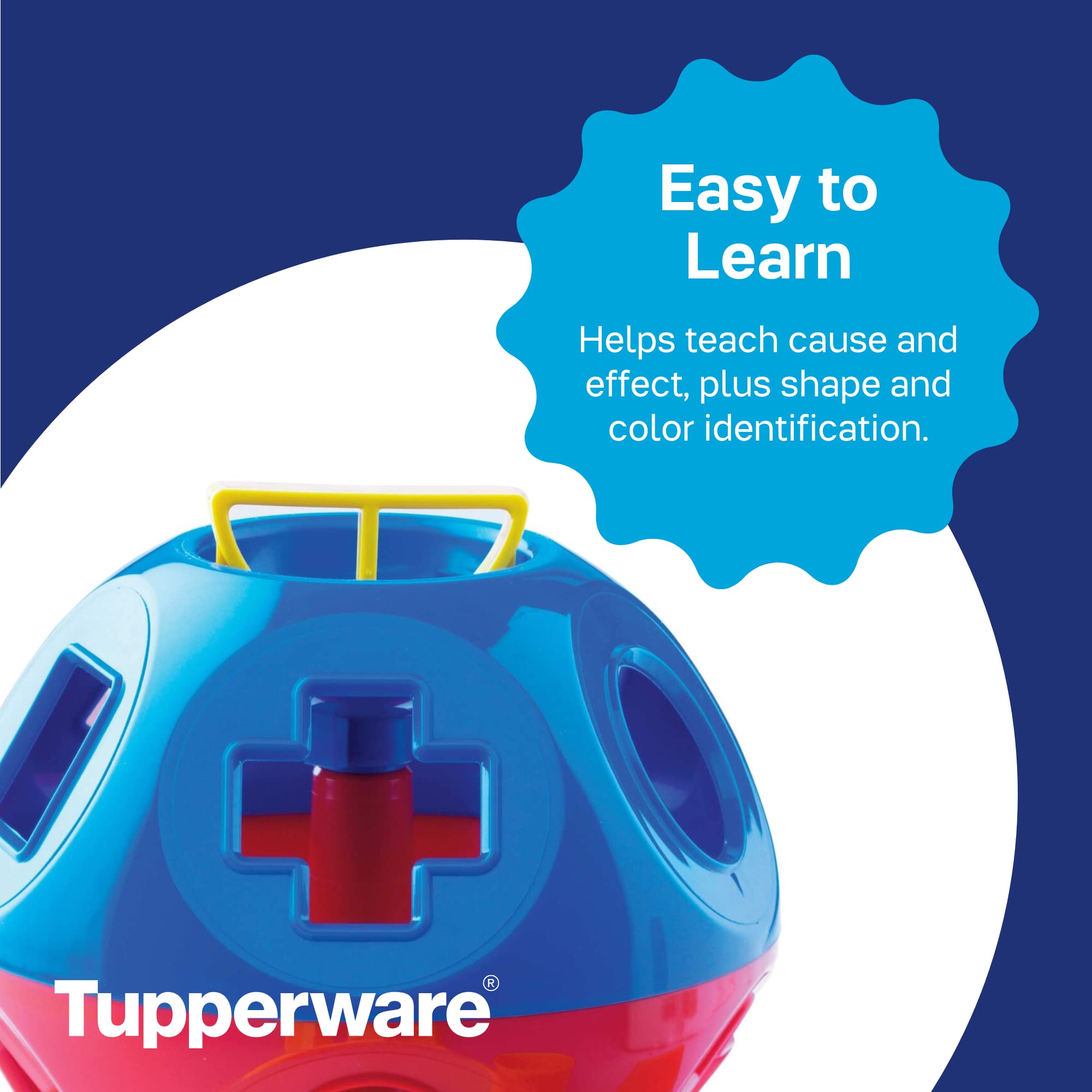 Portable Shape-O Toy supports on-the-go sorting during family outings.
