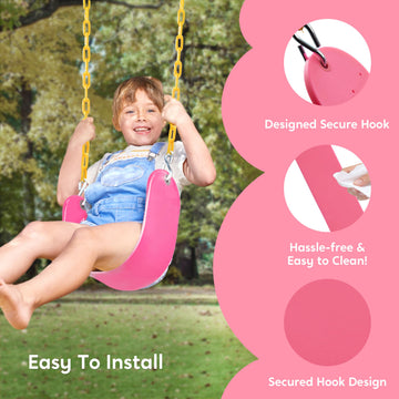 TURFEE 27x5.5 inch swing board provides stable seating