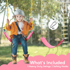 TURFEE 66-inch zinc-plated chains for durable, smooth swing motion