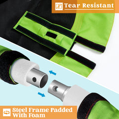 Four-side-handles on TURFEE swing provide extra stability during play