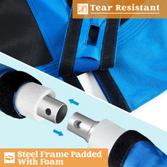 Four side handles provide extra stability while swinging