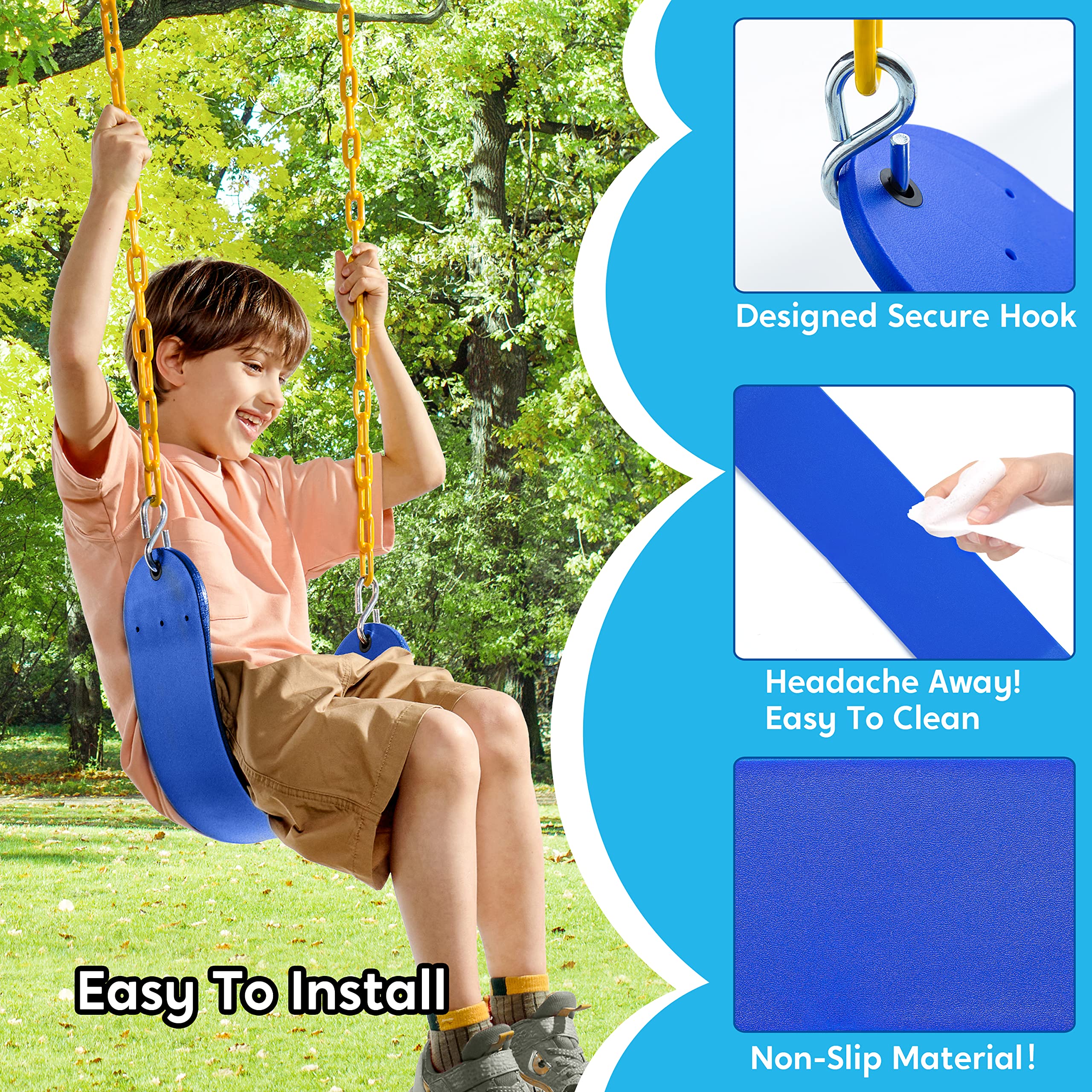 TURFEE sewn rope ends with soft safety cover for protection