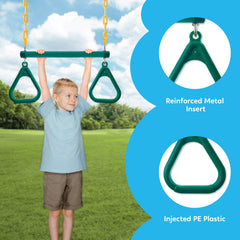 Turfee swing seat 27x5.5 inches for comfortable seating.