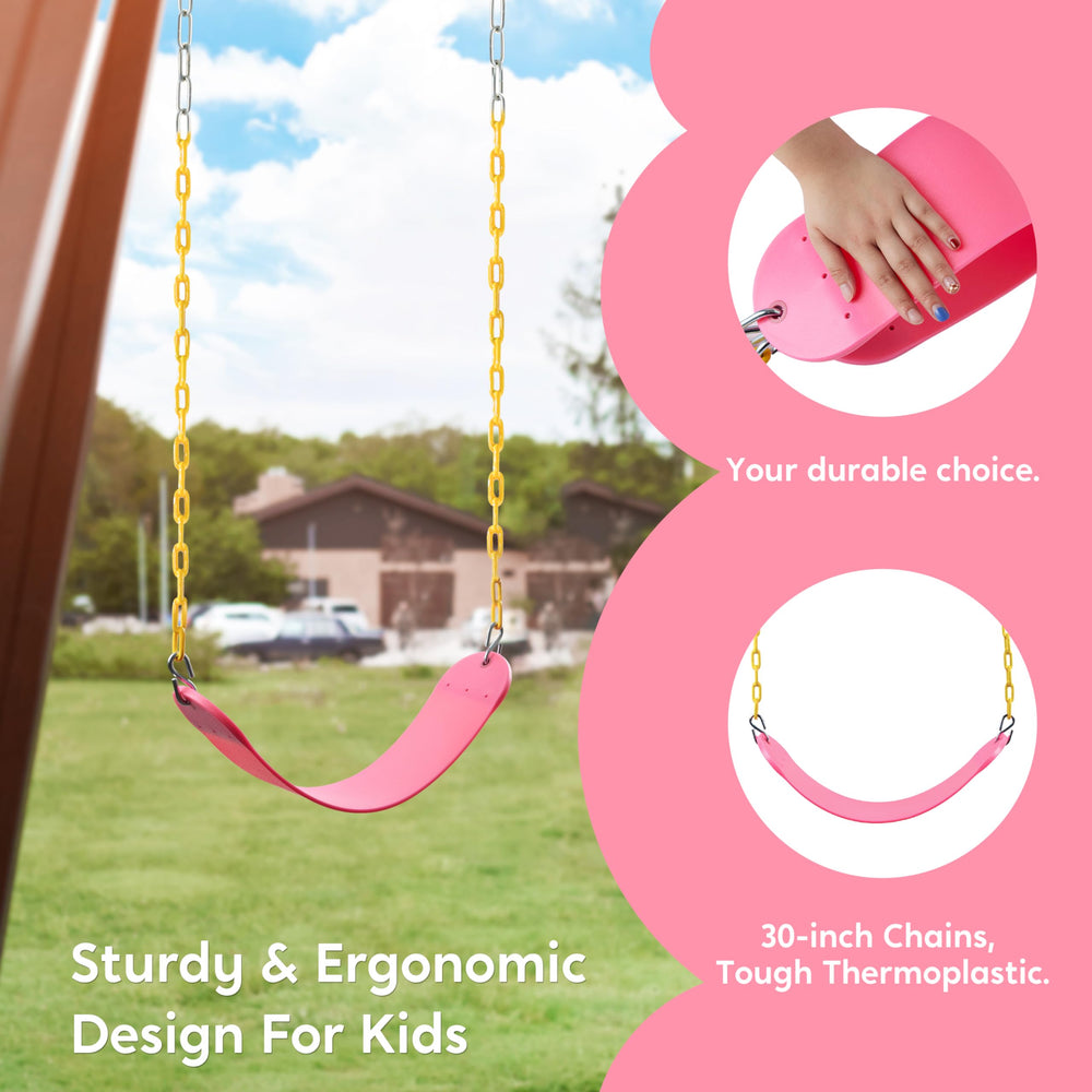 TURFEE Two hooks for quick, secure swing mounting
