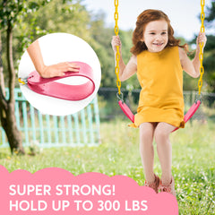 TURFEE thermoplastic-coated chain section protects fingers during play