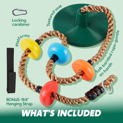 TURFEE climbing rope promotes imaginative play and coordination outdoors.