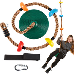 TURFEE Tree Swing with disc seat invites safe outdoor play and balance training.