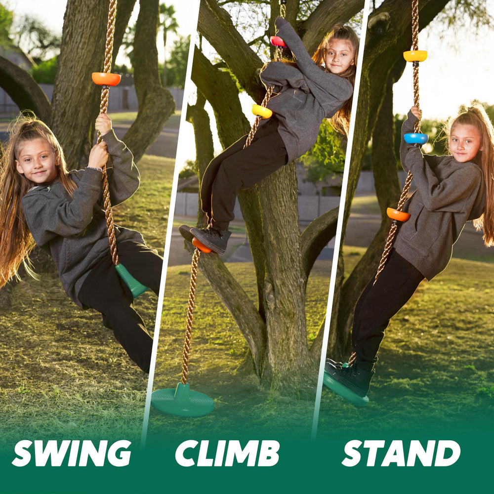TURFEE kids fun on the tree swing inspires active imagination sessions.