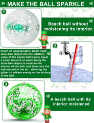 TurnMeon 16-inch sequin ball interior shimmer boosts beach game fun.