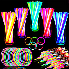 TURNMEON glow sticks in seven colors for neon party lighting.