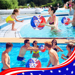 TURNMEON patriotic sequin ball 16inch for kids and friends to enjoy backyard play.