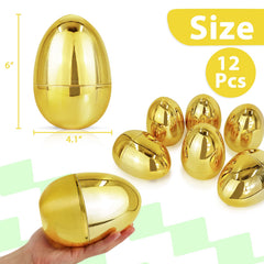 TURNMEON fillable 6-inch Easter egg offers large storage for toys and candies.