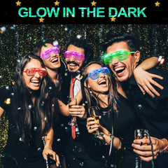 TURNMEON shutter shades glow in six colors for concerts and festivals.